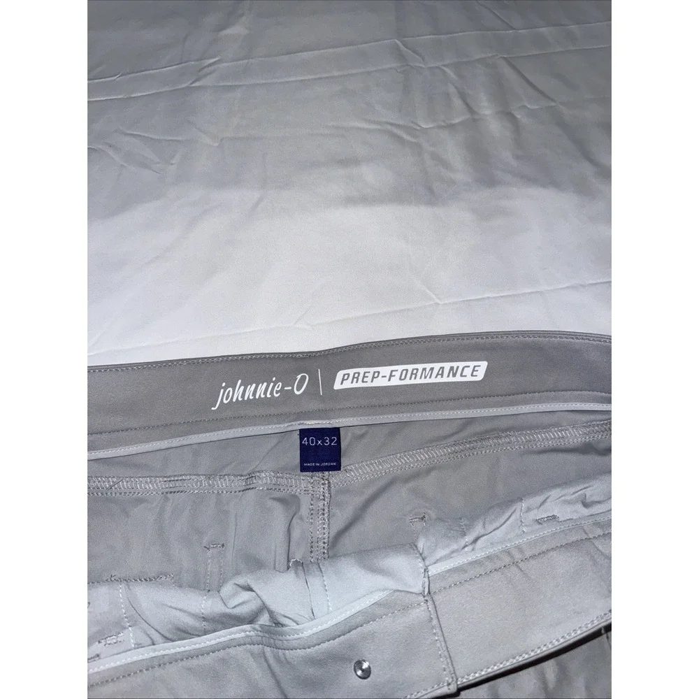 Johnnie-O Prep-Formance Pants Cross Country Performance Mens Sz 40x32 Gray